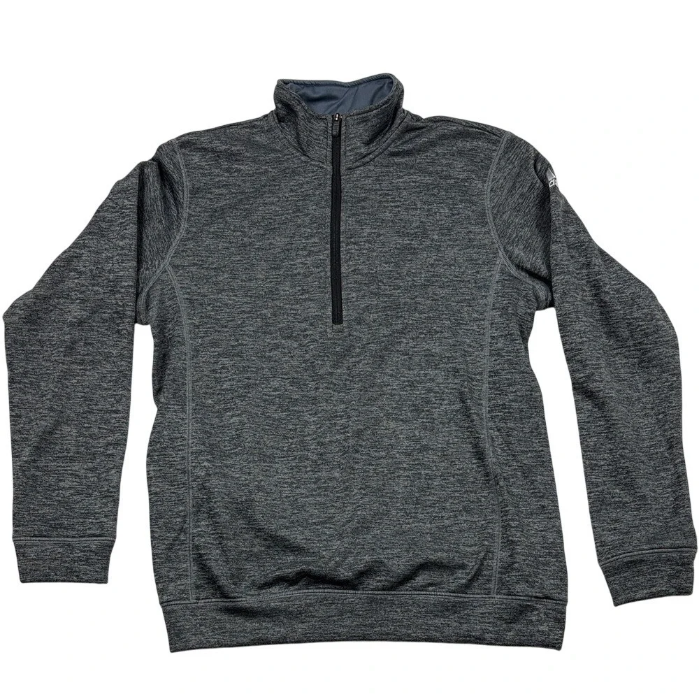 Adidas ClimaWarm 1/4 Zip Fleece Lined Pullover Mens‎ Size Medium Team Issue Grey